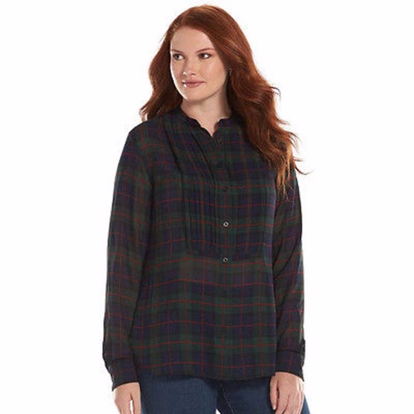 RALPH LAUREN CHAPS Pleated Blouse - Picture 1 of 2